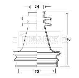 BORG & BECK Paljekumi, vetoakseli BCB2594